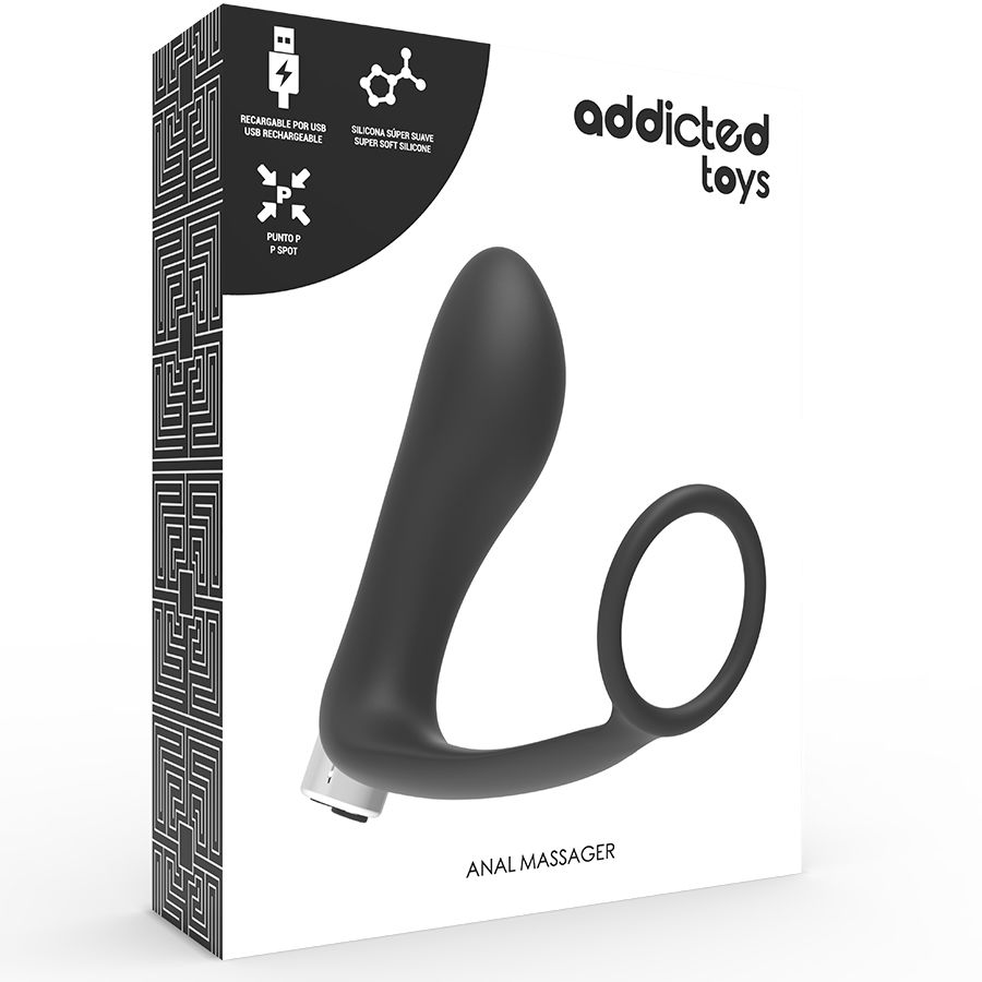 ADDICTED TOYS - PROSTATISCHER VIBRATOR WIEDERAUFLADBAR. MODELL 1 - SCHWARZ – Bild 5