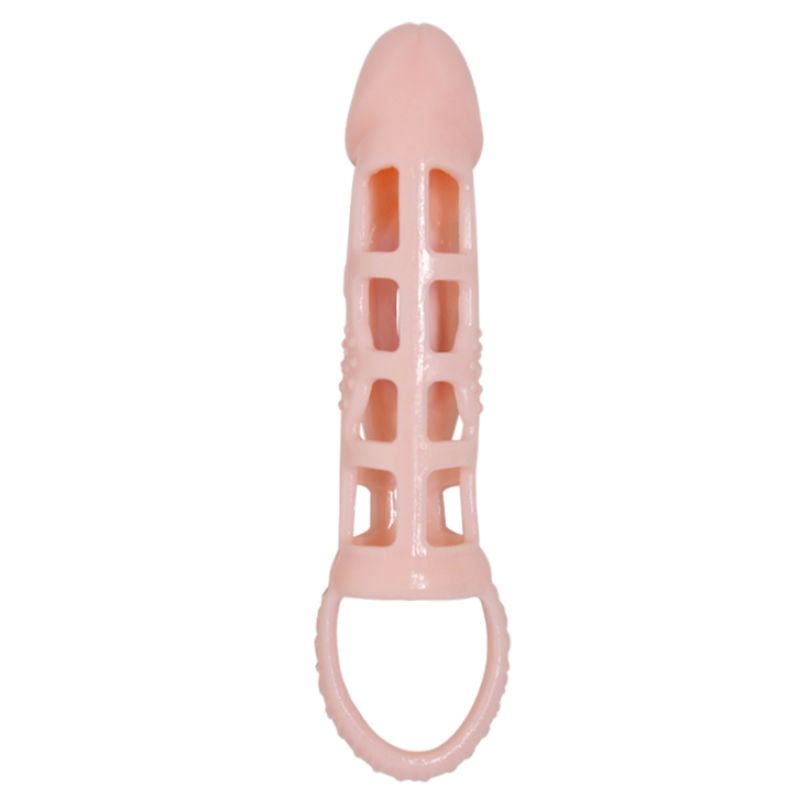 BAILE - PENIS EXTENDER COVER MIT VIBRATION UND NATÜRLICHEM GURT 13.5 CM – Bild 3