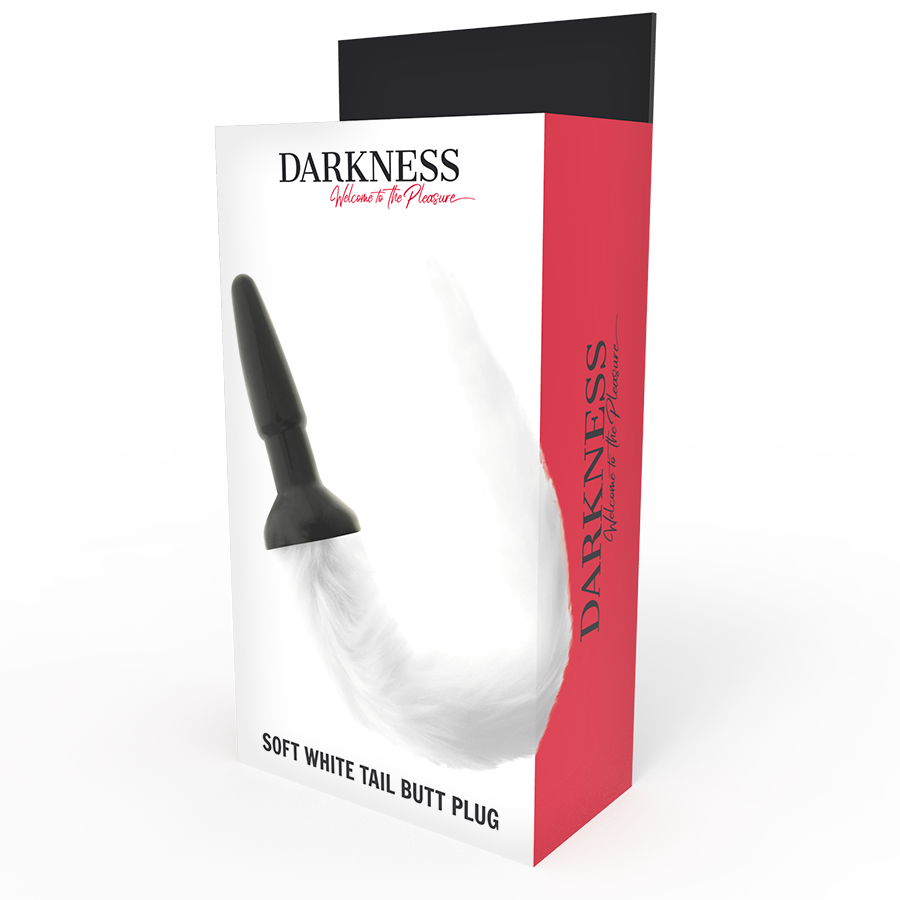DARKNESS - SILIKON-ANALSPlug mit weißem Schwanz – Bild 3