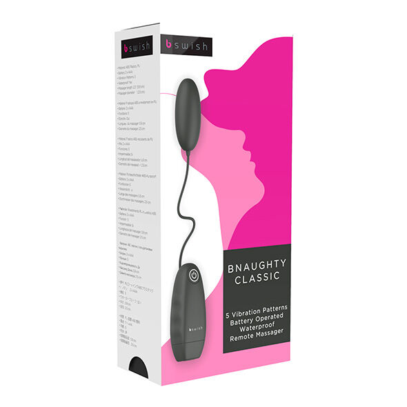B SWISH - BNAUGHTY CLASSIC VIBRATING BULLET SCHWARZ – Bild 3