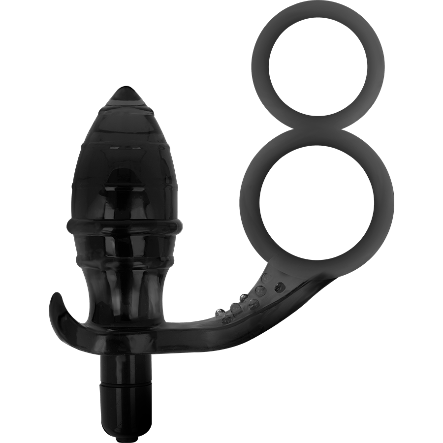ADDICTED TOYS - ANALPLUG MIT DOPPELTEM SCHWARZEN RING – Bild 3