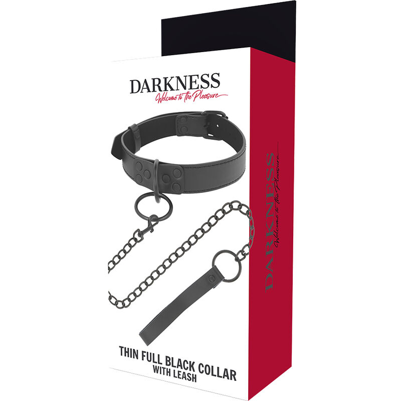 DARKNESS - SCHWARZE HALSKETTE MIT KETTE – Bild 4