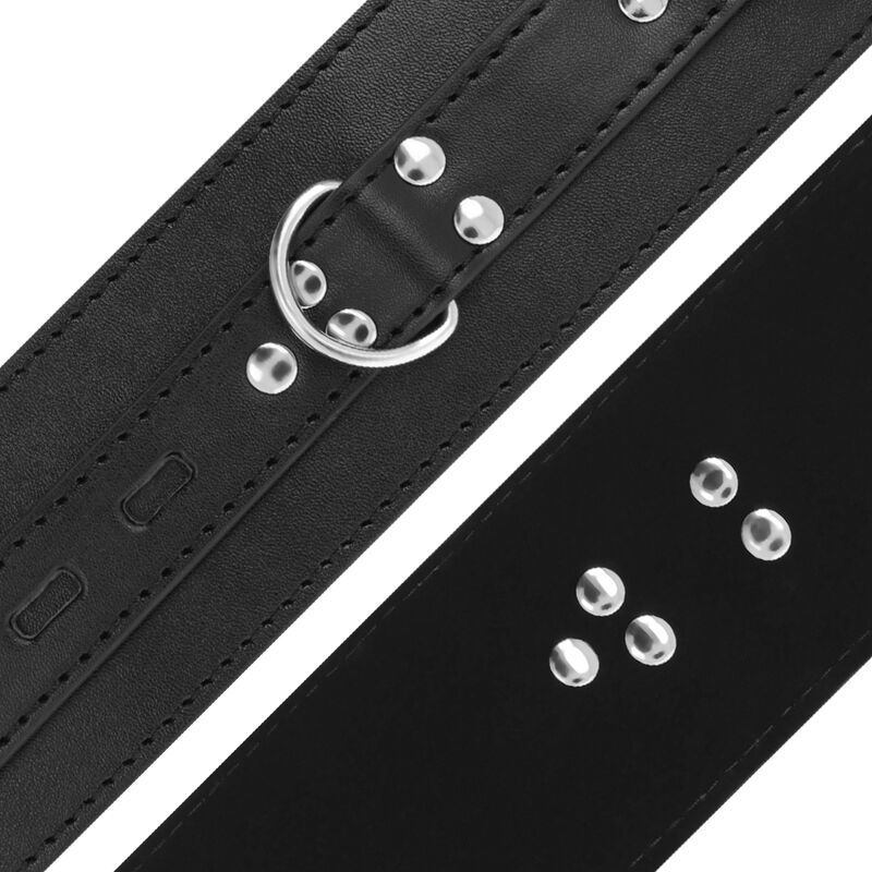 DARKNESS - HANDSCHELLEN AUS SCHWARZEM LEDER – Bild 4