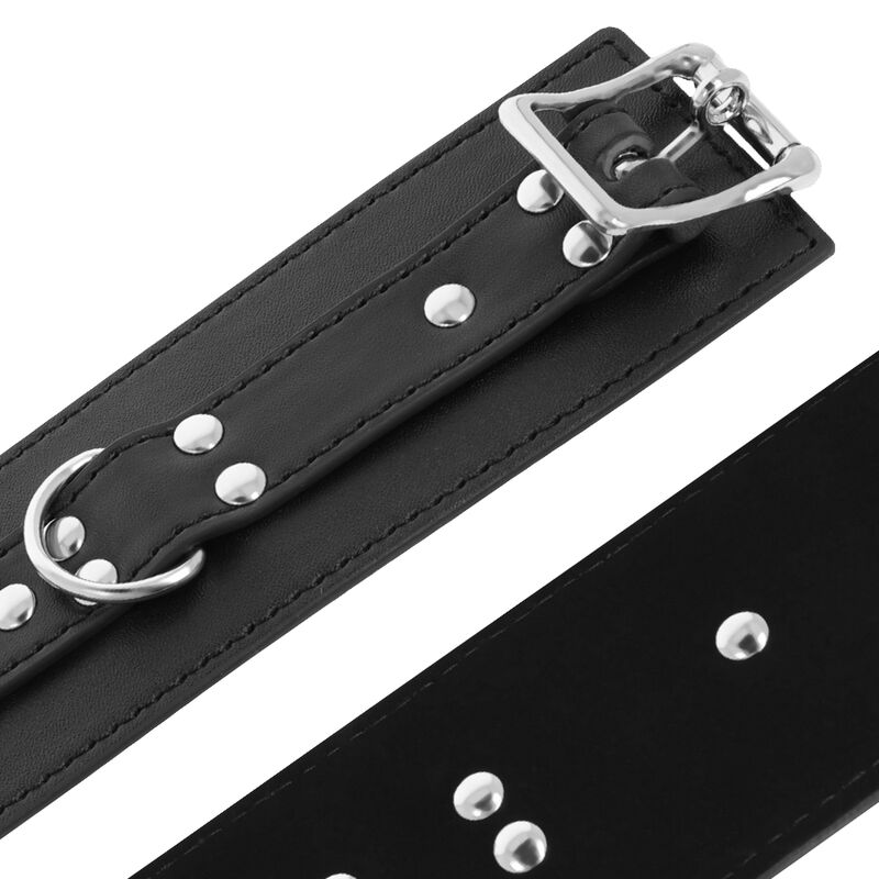DARKNESS - HANDSCHELLEN AUS SCHWARZEM LEDER – Bild 3
