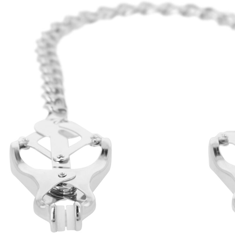 DARKNESS - NIPPELKLEMME AUS METALL MIT KETTE – Bild 5