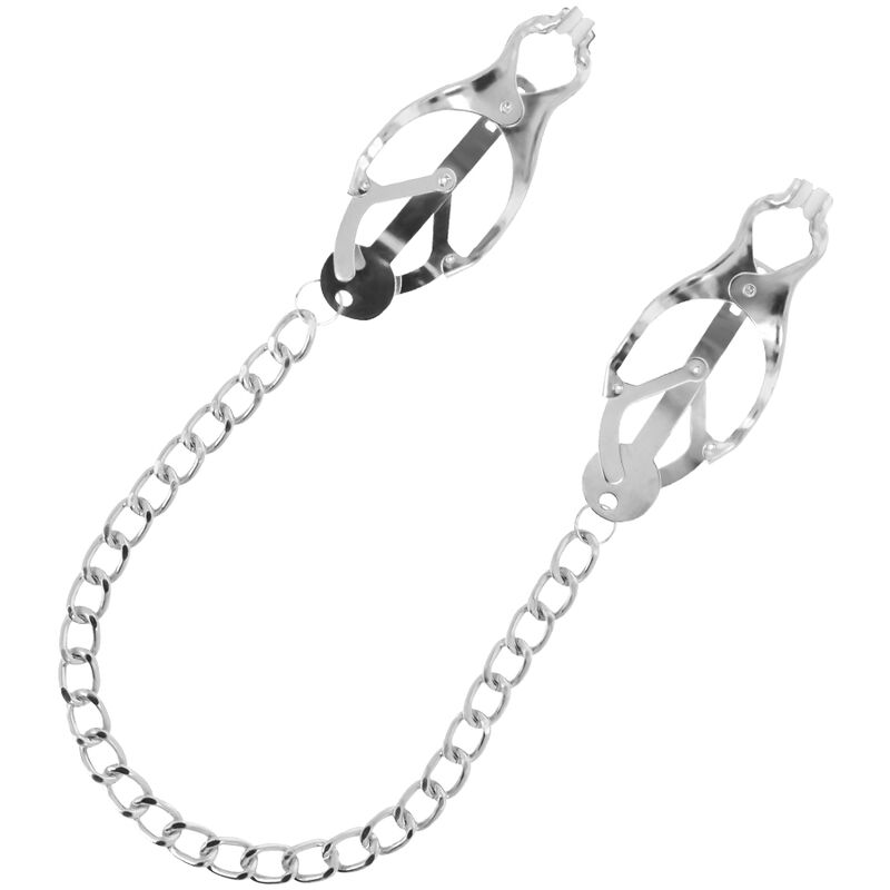 DARKNESS - NIPPELKLEMME AUS METALL MIT KETTE – Bild 4
