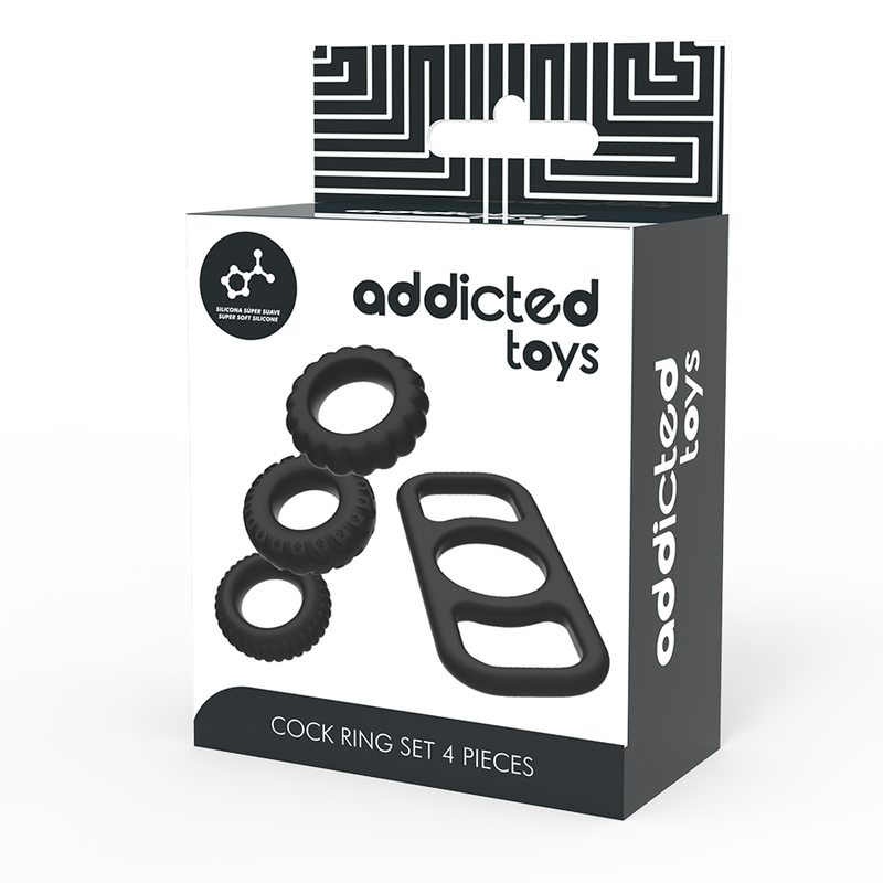 ADDICTED TOYS - COCK RING SET 4 STÜCK – Bild 7