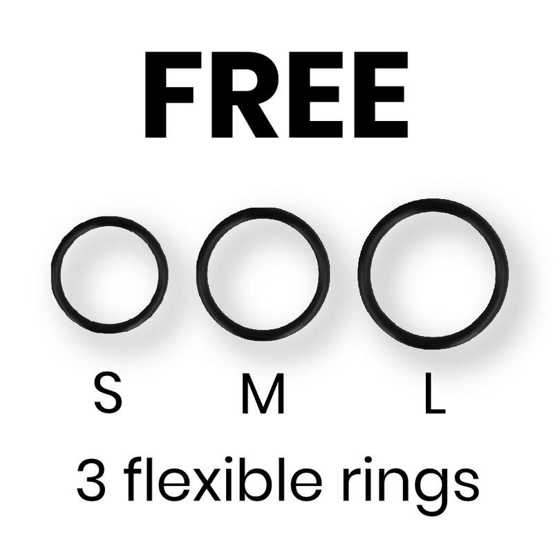 CYBER SILICOCK - STRAP-ON-GURT MIT 3 RINGEN GRATIS – Bild 5