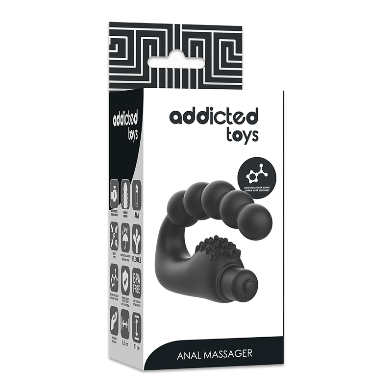 ADDICTED TOYS - ANAL-MASSAGER PROSTATIK MIT VIBRATION – Bild 4