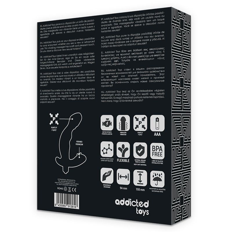 ADDICTED TOYS - ANALSTIMULATOR PROSTATA REALISTISCHER P-SPOT-VIBE AUS SILIKON – Bild 7