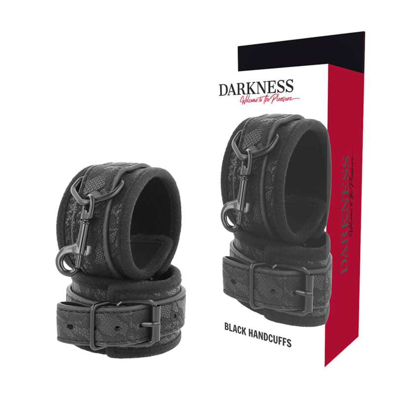 DARKNESS - LUXUS-BDSM-HANDSCHELLEN IN SCHWARZ – Bild 5