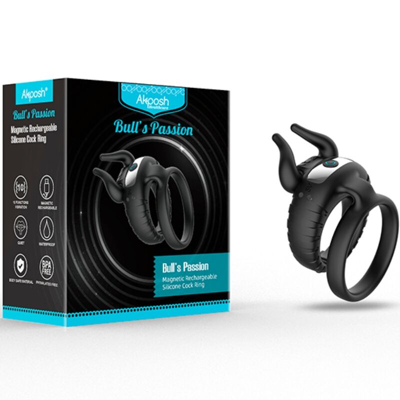 ARMONY - BULL'S PASION RINGVIBRATOR 10 GESCHWINDIGKEITEN SCHWARZ – Bild 3