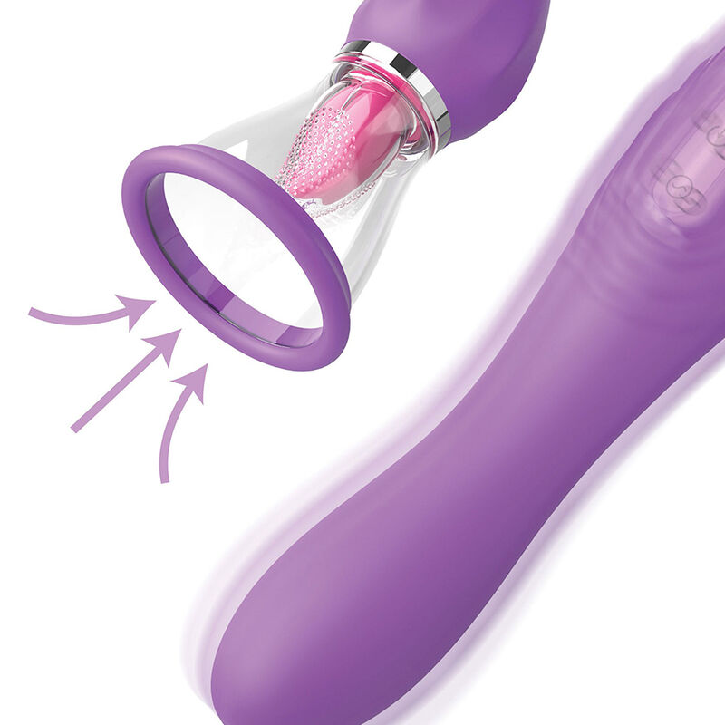 FANTASY FOR HER - ULTIMATE PLEASURE MAX SAUGSCHLAUCH MIT STIMULIERENDER ZUNGE LILA – Bild 3