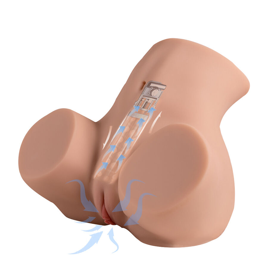 XISE - DANAE STOSSENDER REALISTISCHER VAGINA-MASTUBADOR MIT VIBRATION IN MEHREREN POSITIONEN