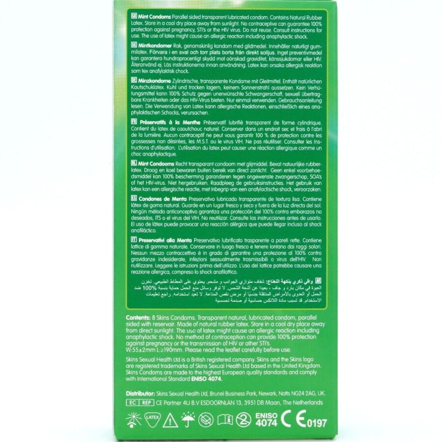 SKINS - MINT PREMIUM KONDOME PACKUNG 8 – Bild 3