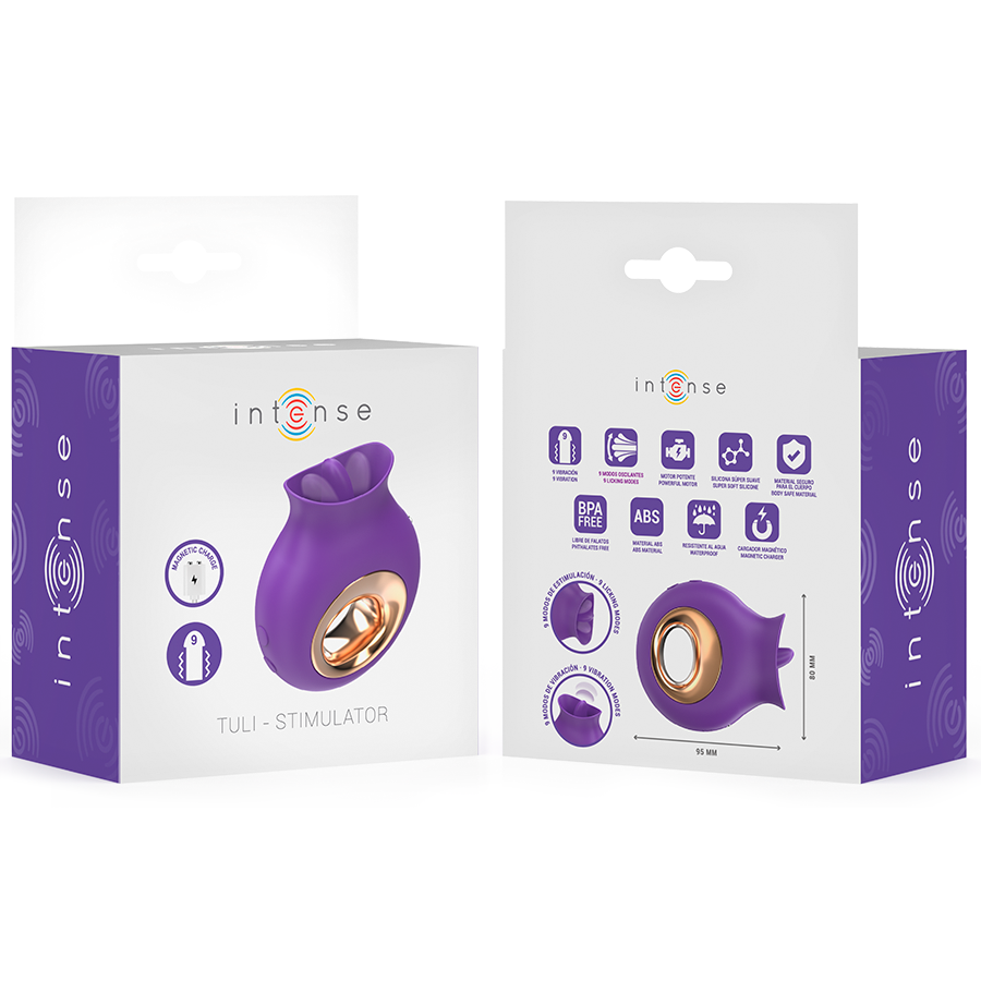 INTENSE - TULI KLITORISSTIMULATOR 9 VIBRATIONEN & 9 OSZILLATIONEN LILA – Bild 6