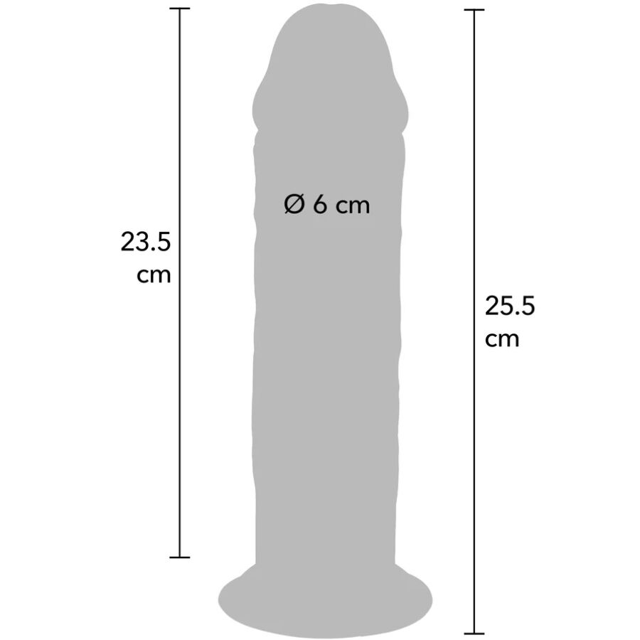 GET REAL - DELUXE THICK DOUBLE-DENSITY TPE DONG 25.5 CM – Bild 3