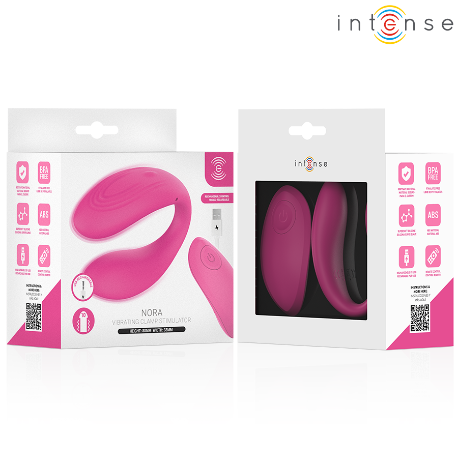INTENSE - NORA VIBRATIONSKLEMMENSTIMULATOR PINK – Bild 3