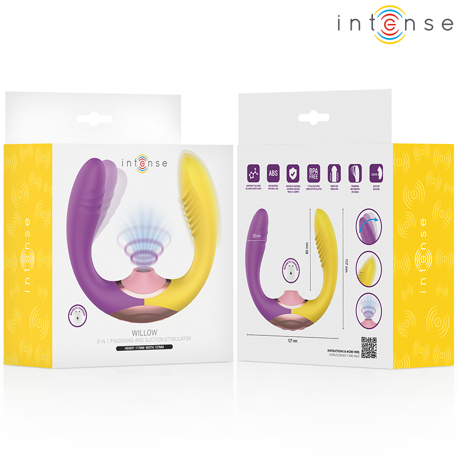 INTENSE - WILLOW 3-IN-1 SAUG- UND VIBRATIONSSTIMULATOR – Bild 4