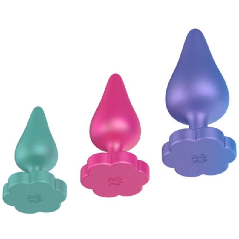 ROMP - LUSTER ANAL TRAININGSSET S/M/L MIT BLUMENFÖRMIGER BASIS – Bild 7