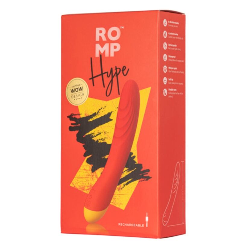 ROMP - HYPE Multifunktions-G-Punkt-Vibrator Rot – Bild 7