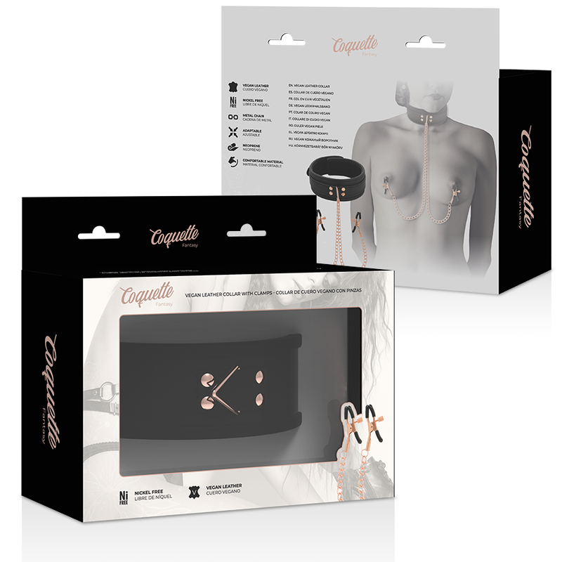 COQUETTE CHIC DESIRE - FANTASY-NIPPELKLEMMEN-HALSKETTE MIT NEOPRENFUTTER – Bild 9