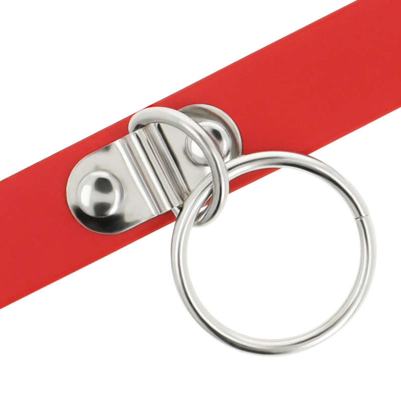 COQUETTE CHIC DESIRE - ROTE HALSKETTE AUS VEGANEM LEDER FETISCH-ACCESSOIRE FÜR FRAUEN – Bild 6