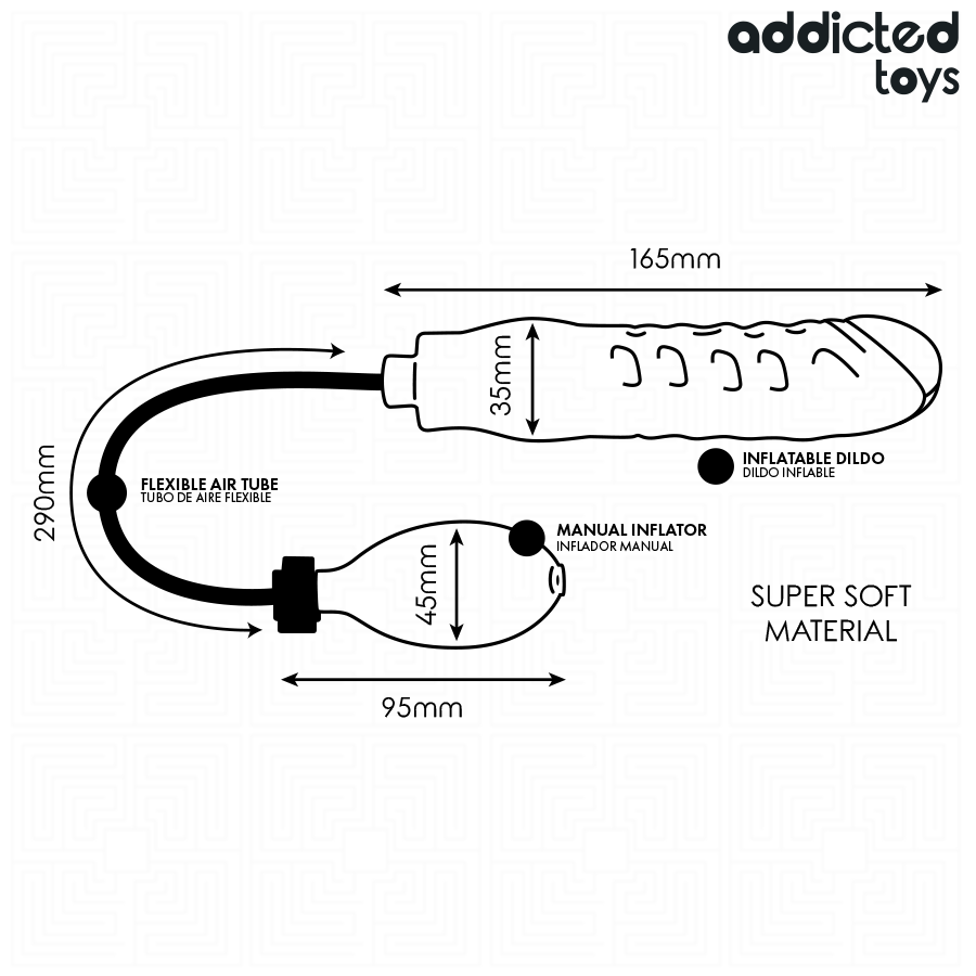 ADDICTED TOYS - AUFBLASBARES DILDO MODELL 3 – Bild 6