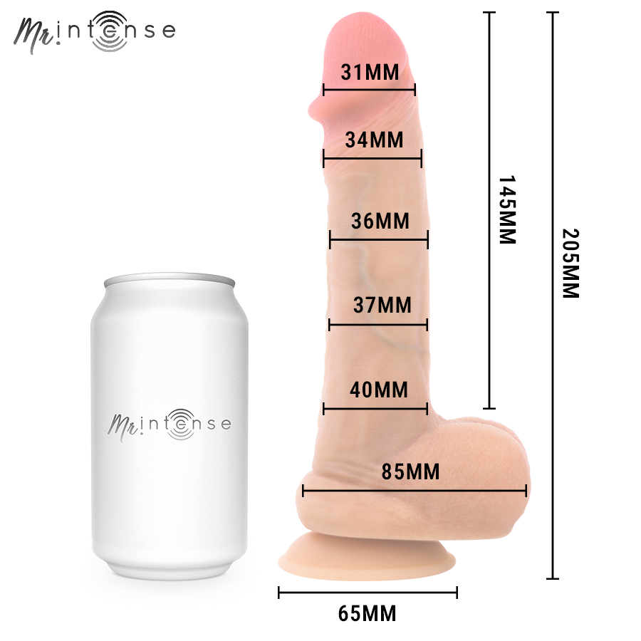 MR INTENSE - DANNY ULTRA-REALISTISCHER SPRITZER-PENIS MIT HODEN 20,5 CM -Ø- 4 CM – Bild 4