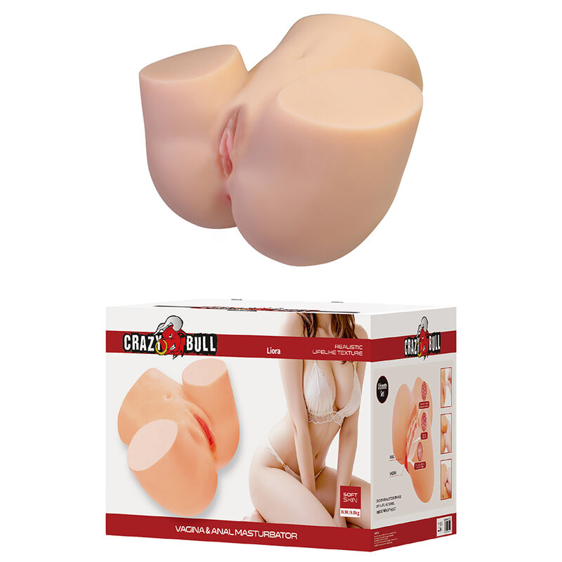 CRAZY BULL - LIORA XXL DOPPELTER VAGINAL- UND ANAL-VIBRATIONSMASTURBATOR