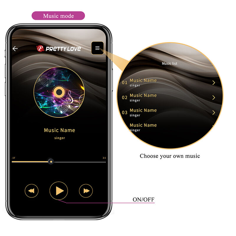 PRETTY LOVE - KLAY STOSS-EI-VIBRATOR, APP-STEUERUNG, LILA – Bild 14