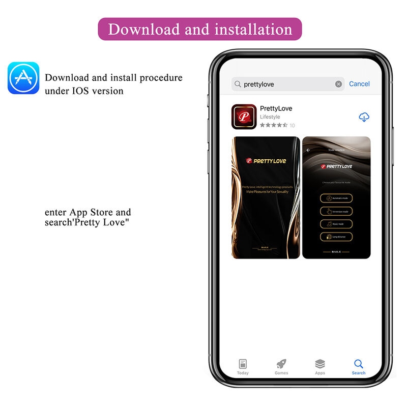 PRETTY LOVE - KLAY STOSS-EI-VIBRATOR, APP-STEUERUNG, LILA – Bild 11