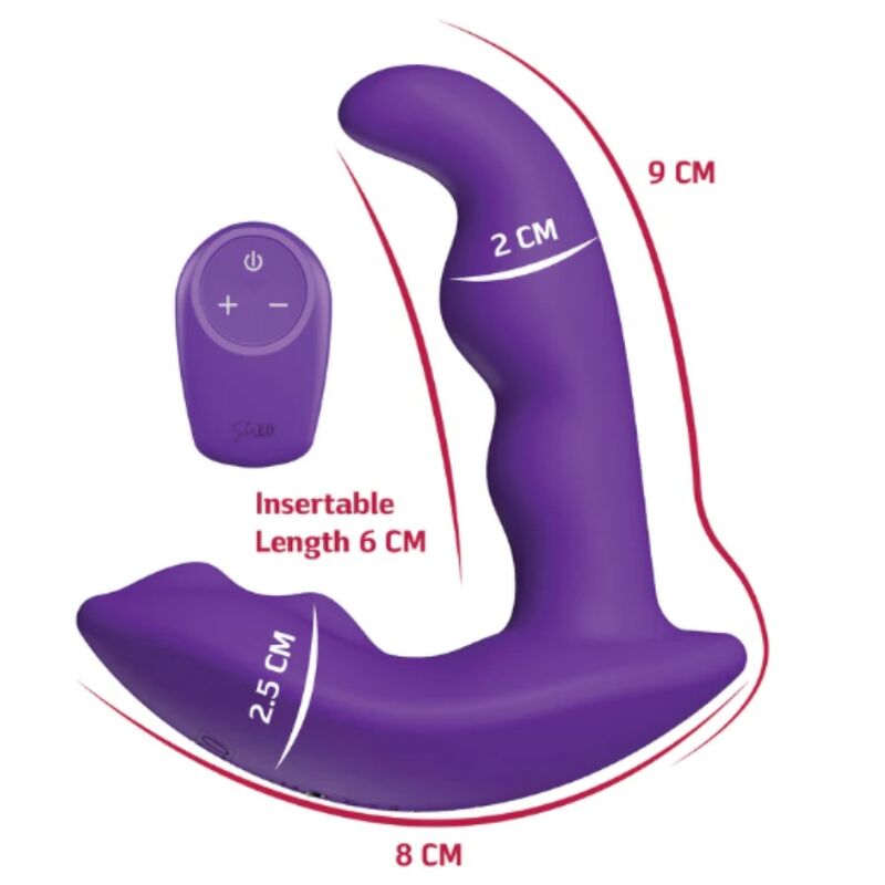 SHE.E.O – ROTIERENDER, VIBRIERENDER ANALSTIMULATOR MIT FERNBEDIENUNG – LILA – Bild 3