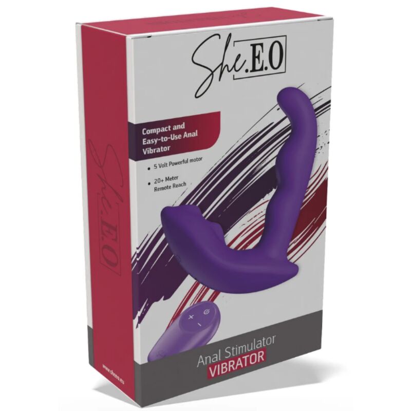 SHE.E.O – ROTIERENDER, VIBRIERENDER ANALSTIMULATOR MIT FERNBEDIENUNG – LILA – Bild 8