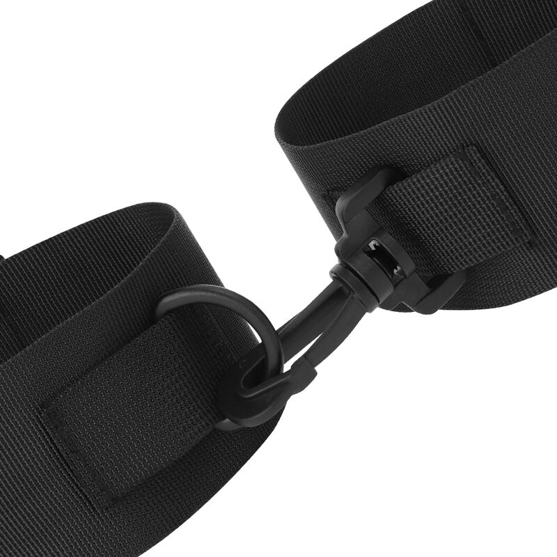 DARKNESS - KNÖCHELMANSCHETTEN AUS SCHWARZEM NYLON – Bild 4