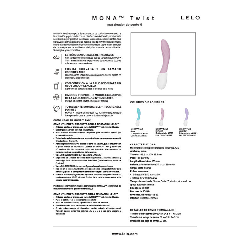 LELO - INA THRUST RABBIT STOSSVIBRATOR LILA – Bild 10