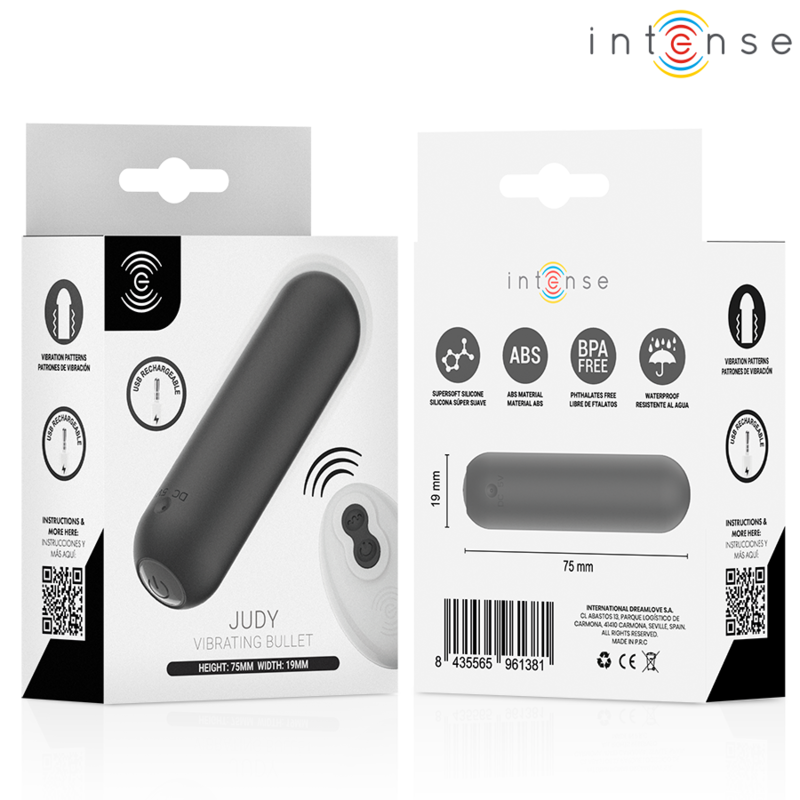 INTENSE - JUDY WIEDERAUFLADBARER VIBRATIONSKUGEL MIT FERNBEDIENUNG SCHWARZ – Bild 6