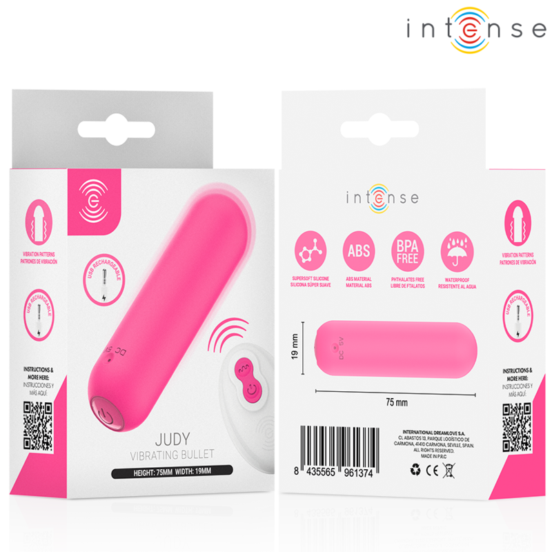 INTENSE - JUDY WIEDERAUFLADBARER VIBRATIONSKUGEL MIT FERNBEDIENUNG PINK – Bild 3
