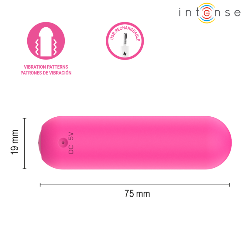 INTENSE - JUDY WIEDERAUFLADBARER VIBRATIONSKUGEL MIT FERNBEDIENUNG PINK – Bild 5