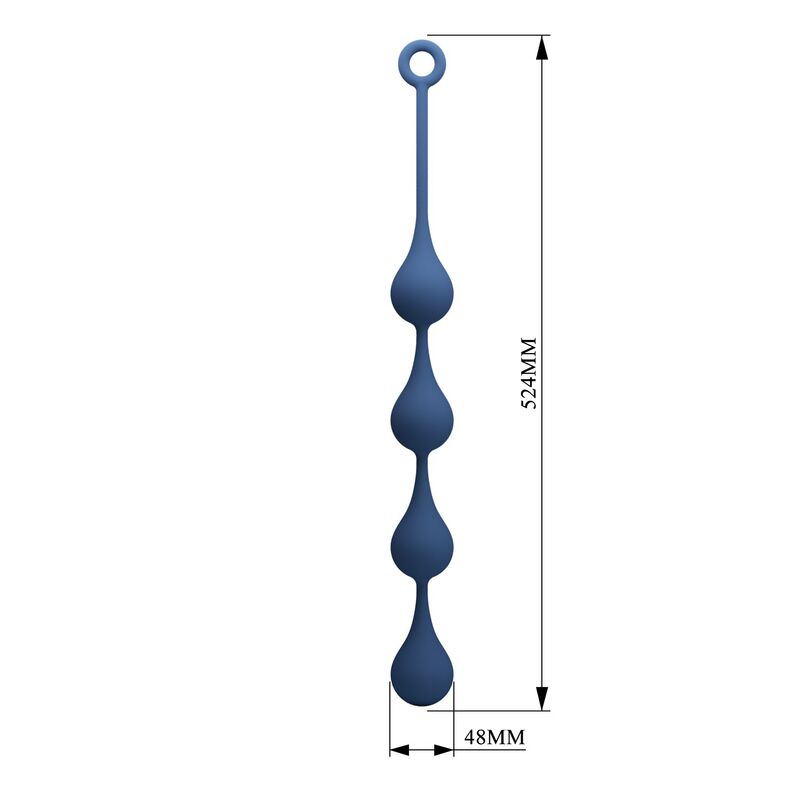 MR PLAY – BLAUE SILIKON-ANALPOLSTER, GRÖSSE XL, 52,5 CM – Bild 8