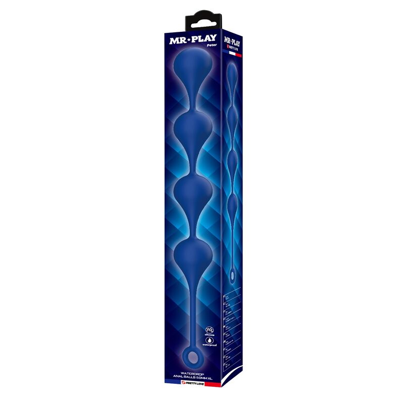 MR PLAY – BLAUE SILIKON-ANALPOLSTER, GRÖSSE XL, 52,5 CM – Bild 3