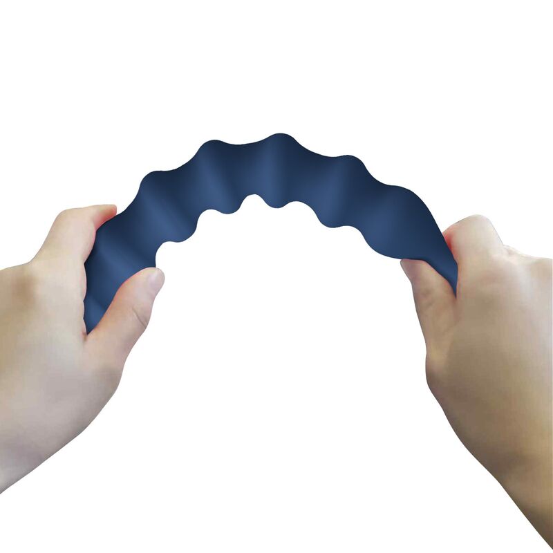 MR PLAY – BLAUE SILIKON-ANALPERLEN & ANALPLUG – Ø – 3,4 CM – 28,5 CM – Bild 3