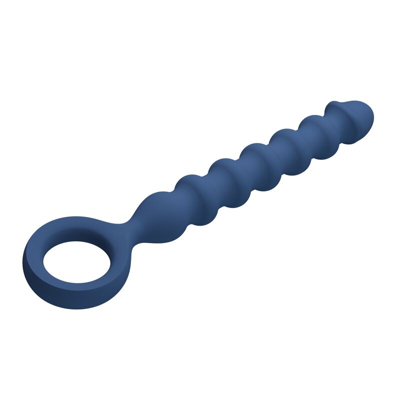 MR PLAY – BLAUE SILIKON-ANALPERLEN & ANALPLUG – Ø – 3,4 CM – 28,5 CM – Bild 9
