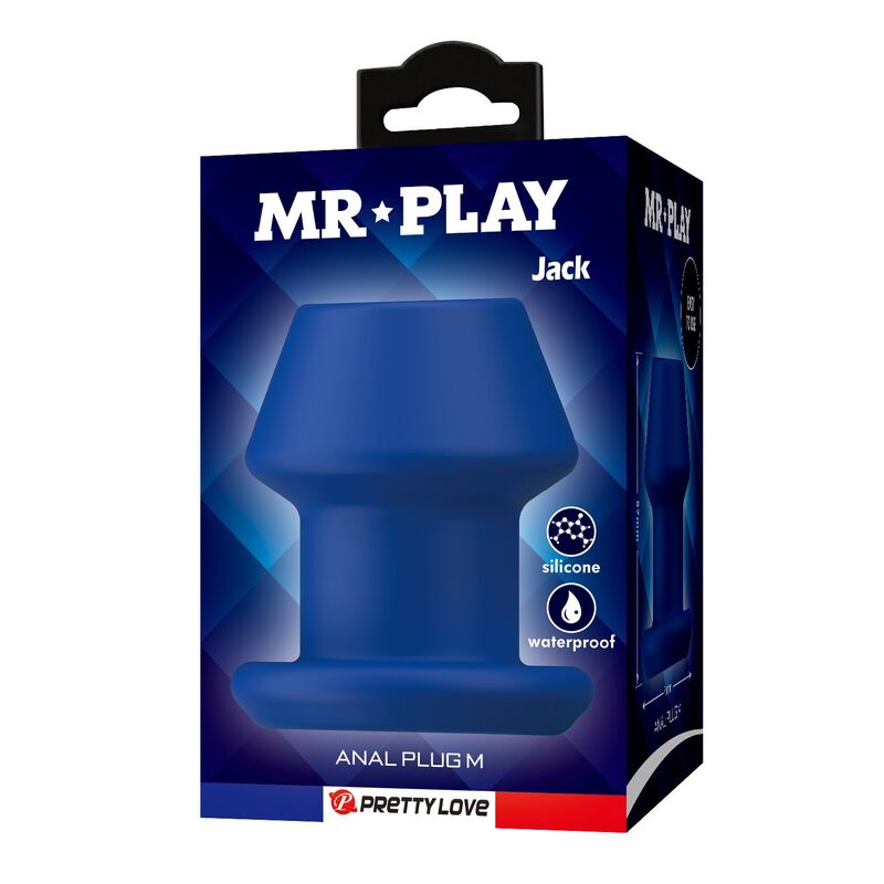 MR PLAY - JACK BLUE SILIKON-HOLZ-ANALPLUG GRÖSSE M – Bild 6