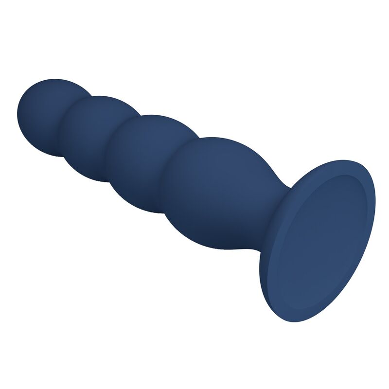 MR PLAY - ANALPLUG MIT 4 METALLKUGELN UND SAUGNAPF, BLAU – Bild 5