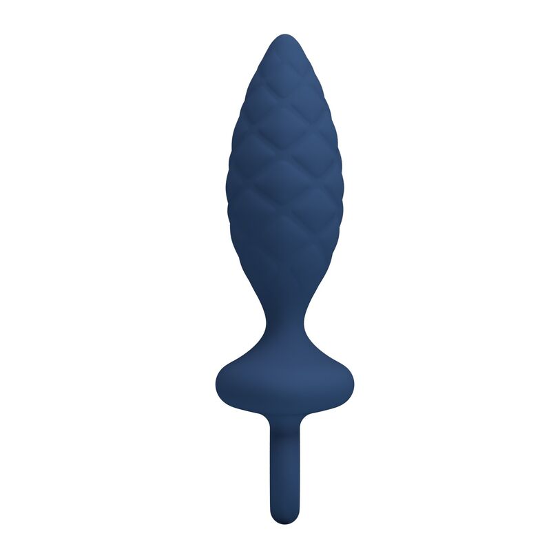 MR PLAY - STRUKTURIERTER ANALPLUG MIT RING BLAU M – Bild 4