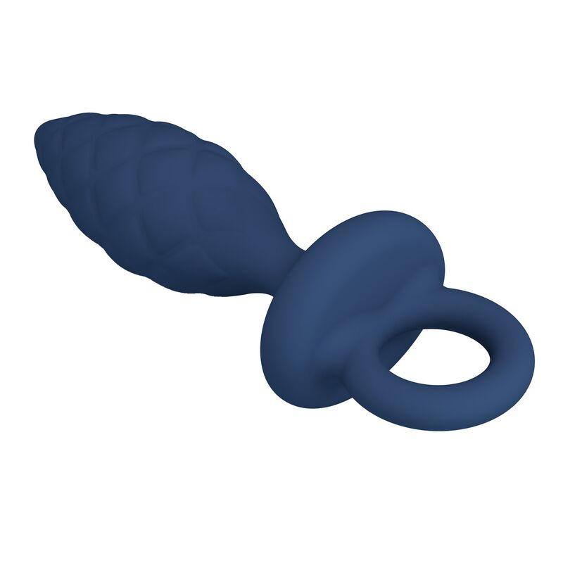 MR PLAY - STRUKTURIERTER ANALPLUG MIT RING BLAU S – Bild 5