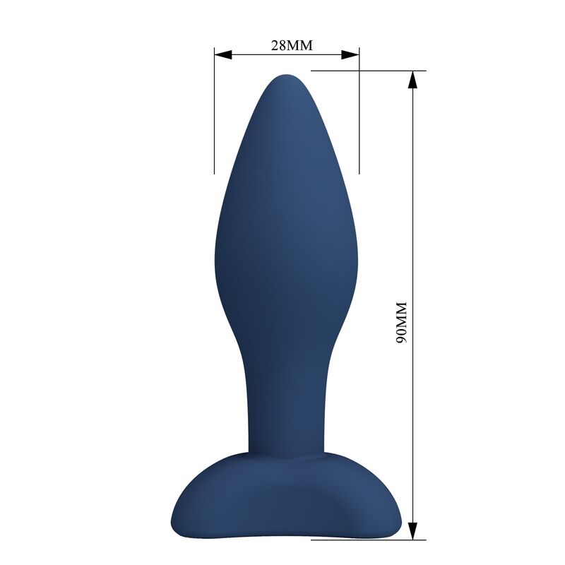 MR PLAY - KONISCHER SILIKON-ANALPLUG, BLAU, GRÖSSE S – Bild 6