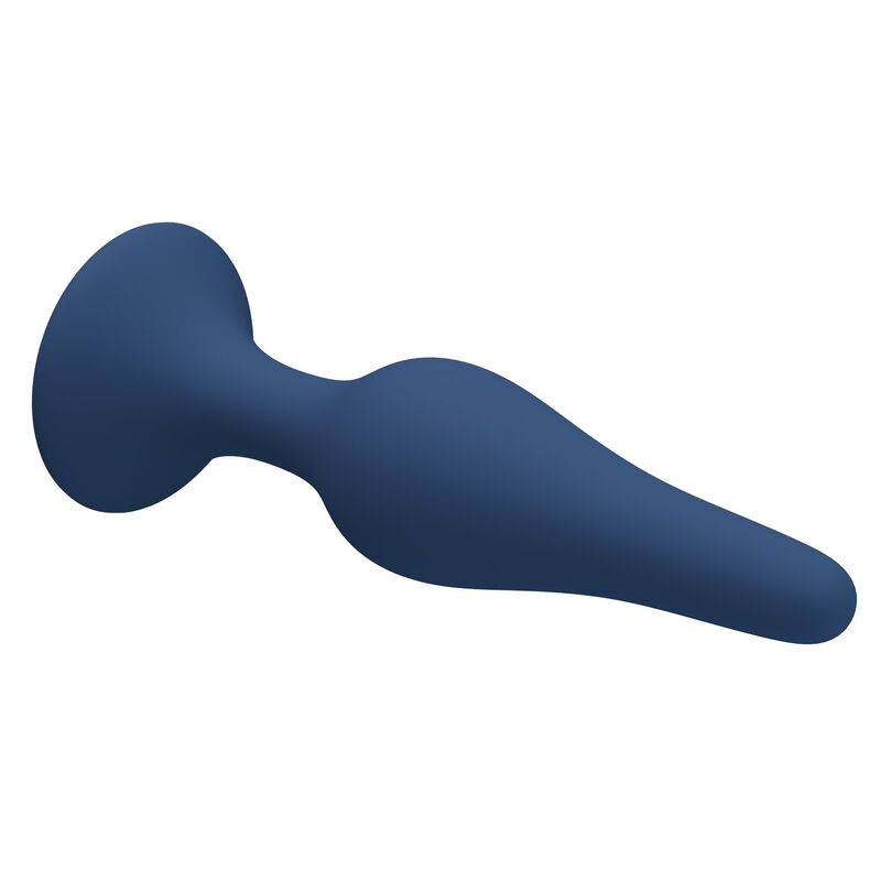 MR PLAY - KONISCHER SILIKON-ANALPLUG, BLAU, XL – Bild 4
