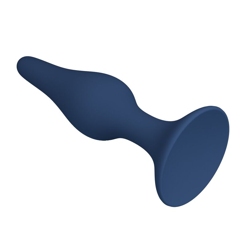 MR PLAY - KONISCHER SILIKON-ANALPLUG, BLAU, XL – Bild 3